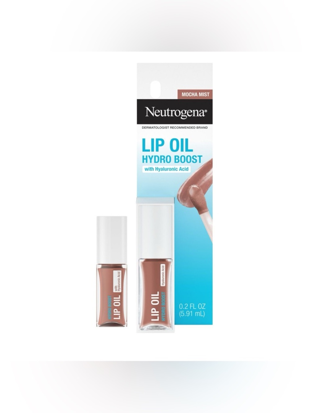 Neutrogena HydroBoost Hydrating Tinted Lip Oil with Hyaluronic Acid - Mocha Mist